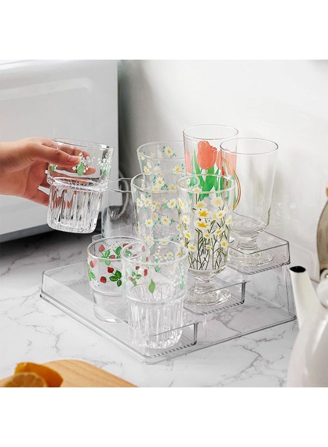 Acrylic Spice Rack, No Assembly Clear 3 Tier Condiment Bottle Shelf Vanity Organizer for Cabinet Kitchen Bathroom (1pcs) - Image 2